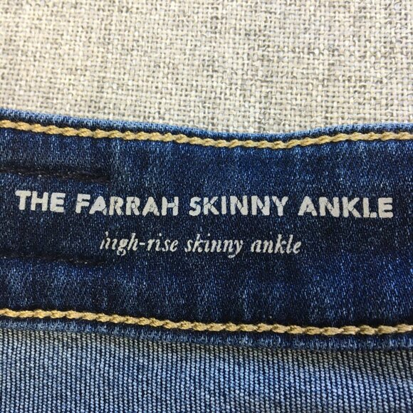 AG Denim Farrah High Rise Skinny Ankle Jeans Size 28 EXCELLENT Condition - Picture 9 of 10